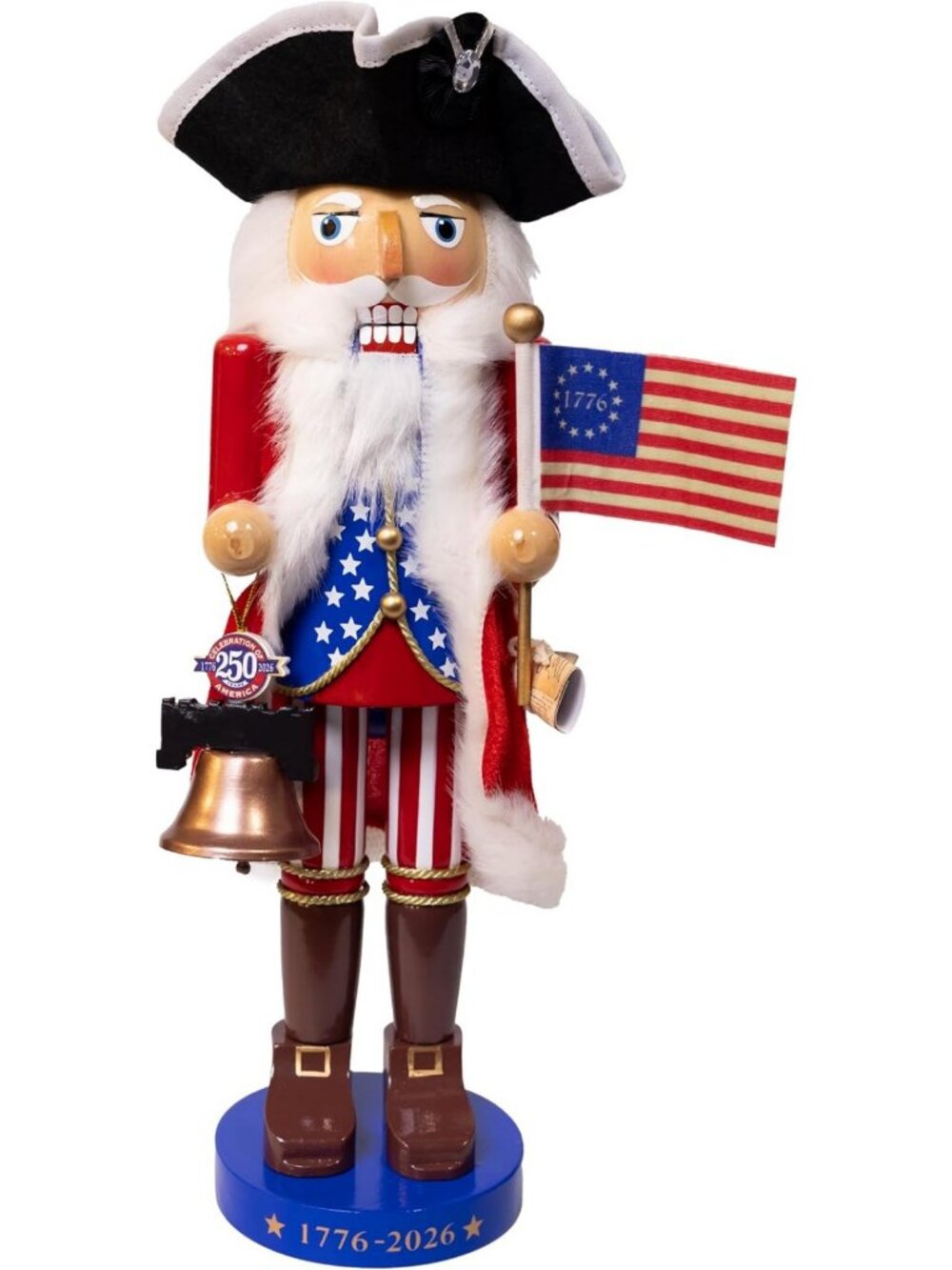 250th Anniversary Nutcracker - Festive Holiday Decor, Collectible Figure